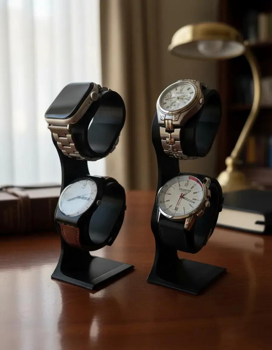Soporte doble para relojes